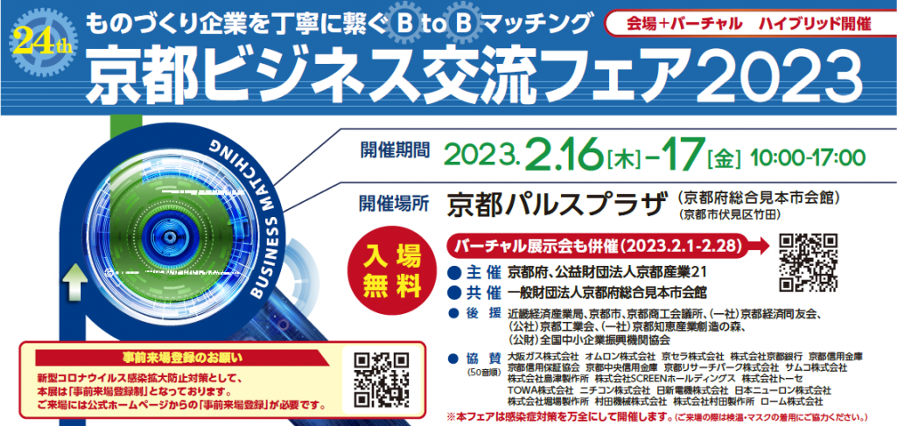 京都ビジネス交流フェア2023のポスター